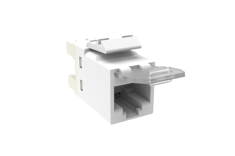JACK RJ-45 CAT.6  SL C/DUSTCOVER BR